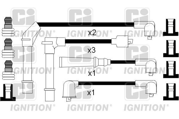 QUINTON HAZELL uždegimo laido komplektas XC809